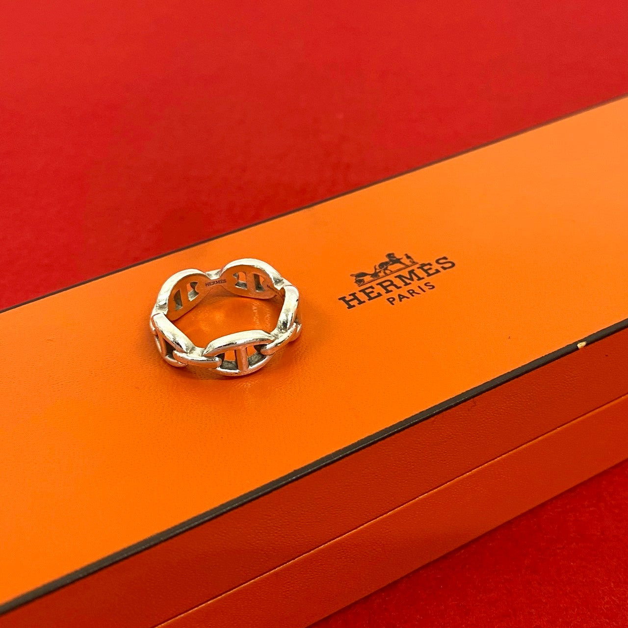 HERMES エルメス シェーヌダンクル アンシェネ リング 指輪