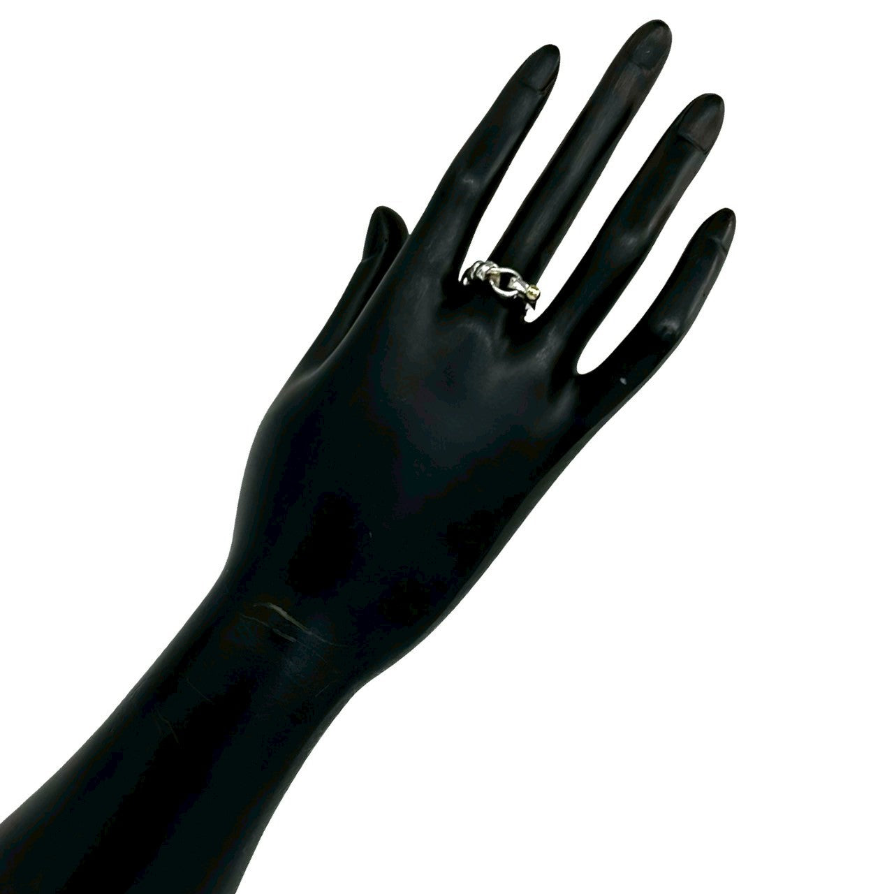 TIFFANY&Co. ティファニー (Vintage) フック&アイ ラブノット リング 指輪 925 K18 750YG 2