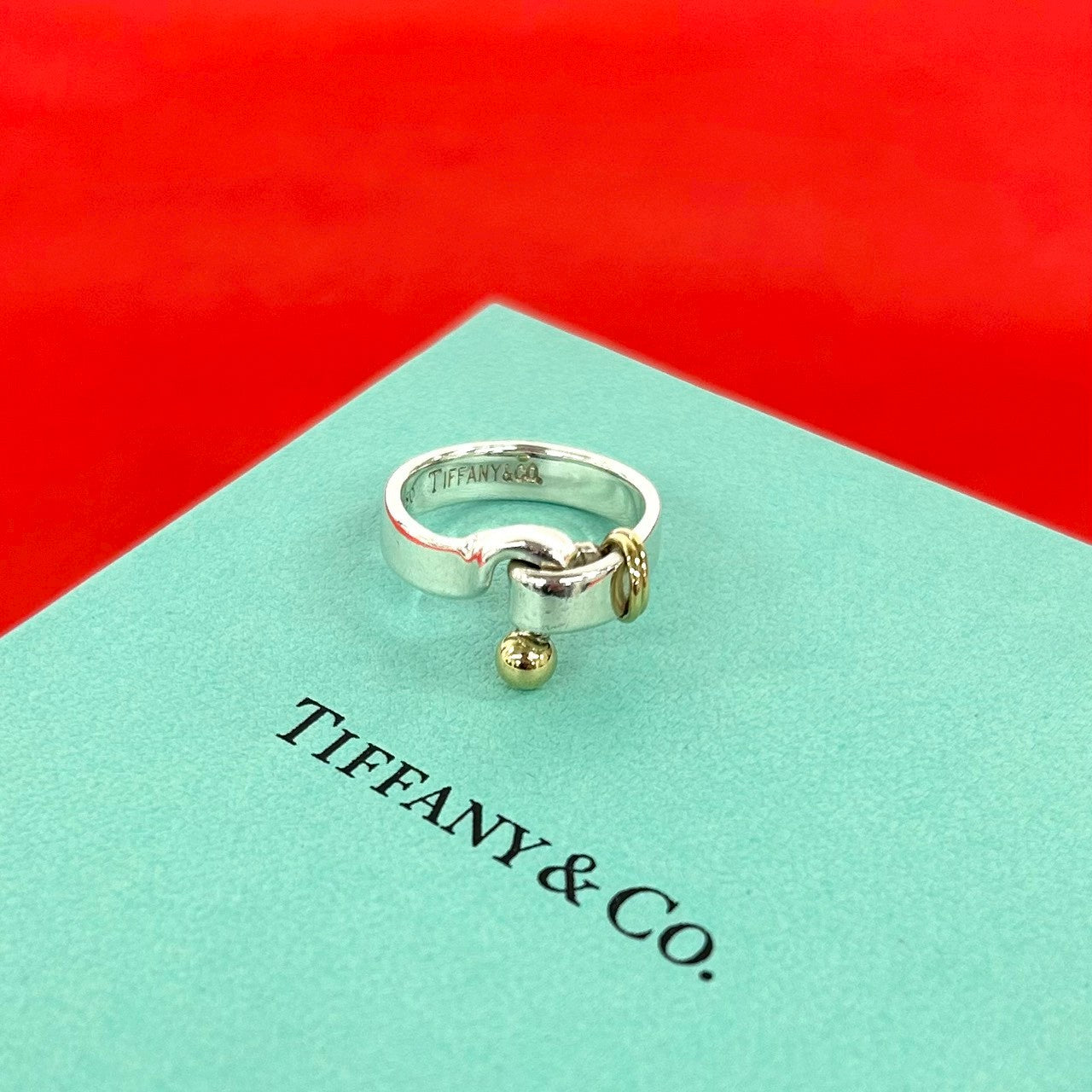 TIFFANY&Co. ティファニー フック&アイ 925 K18 750YG リング 指輪