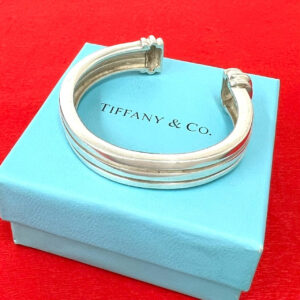 TIFFANY&Co. ティファニー (Vintage) グルーブド ダブルカフ バングル
