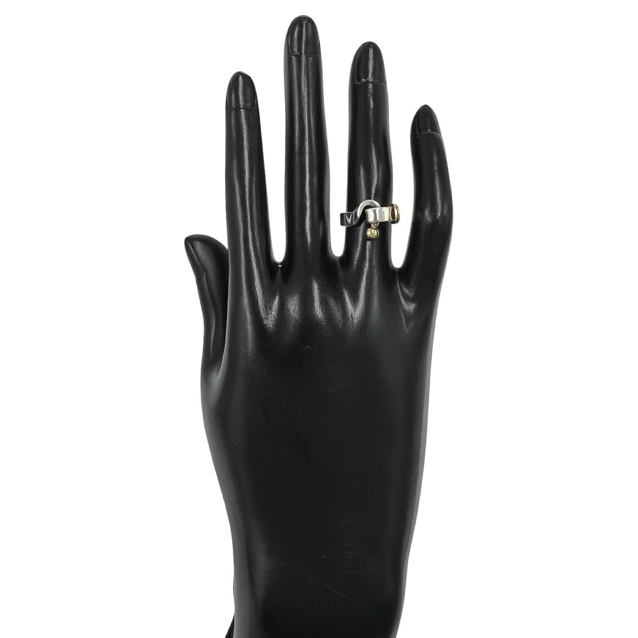 TIFFANY&Co. ティファニー (Vintage) フックアンドアイ リング 指輪 9号 925 K18 750YG 2
