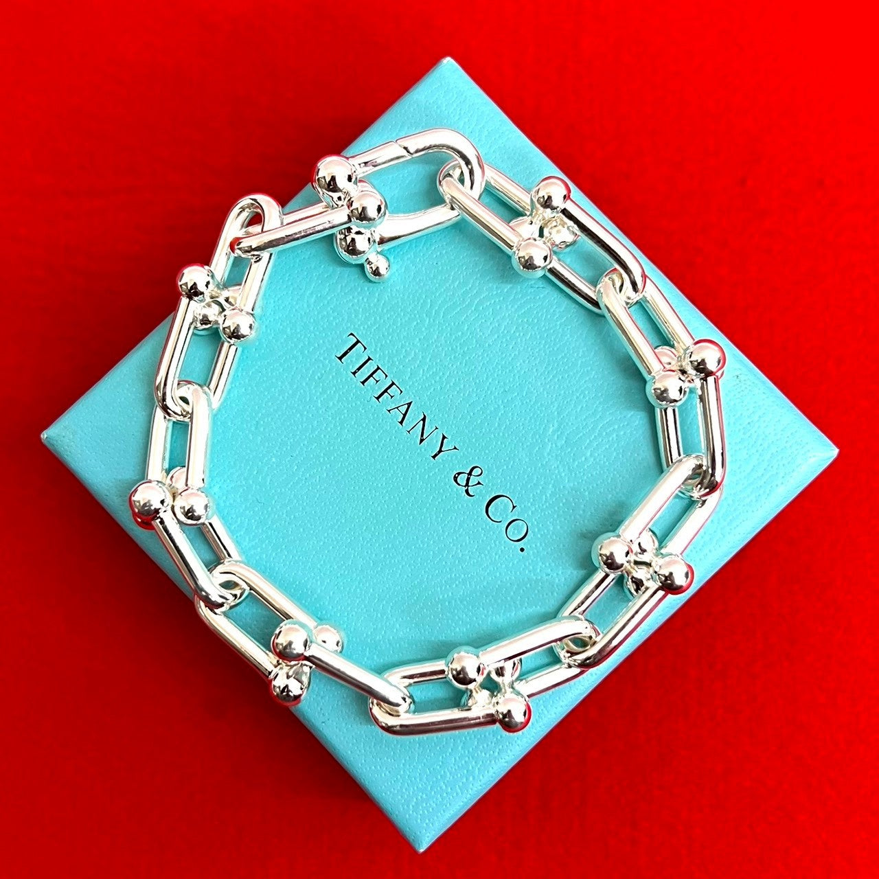 TIFFANY&Co. ティファニー ハードウェア ラージリンク ブレスレット