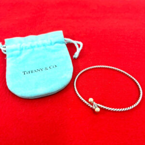 TIFFANY&Co. ティファニー (Vintage) ダブルアイ ツイスト バングル K18 750 YG