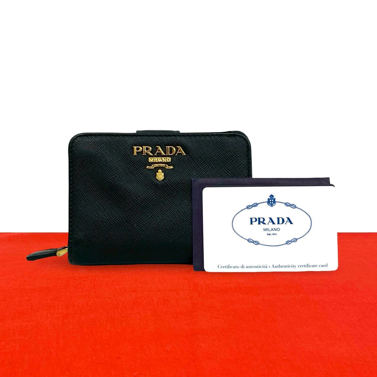PRADA プラダ 二つ折り財布
