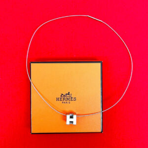 HERMES エルメス カージュドアッシュ Hキューブ ネックレス