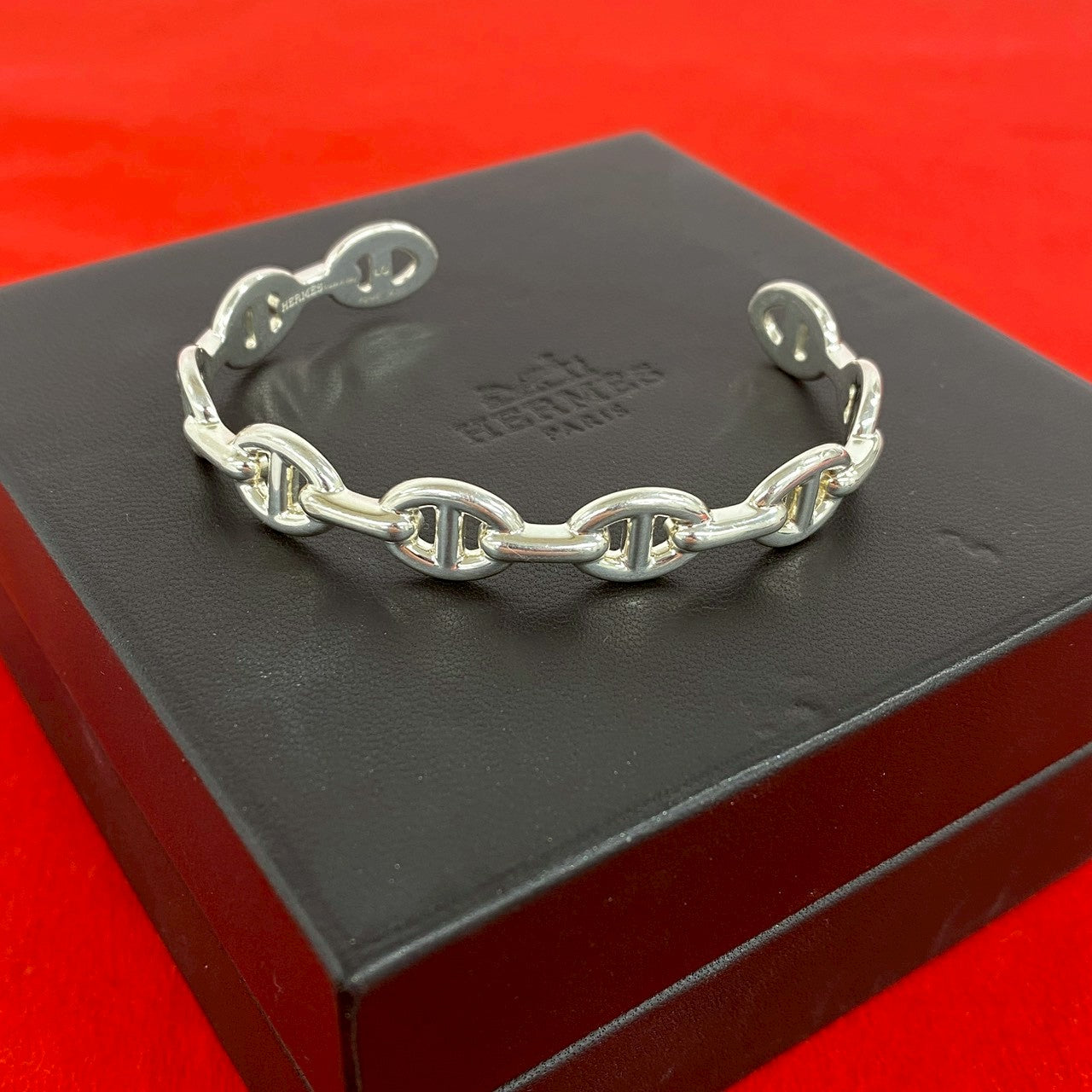HERMES エルメス アンシェネ バングル