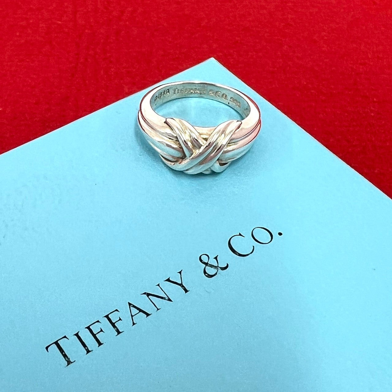TIFFANY&Co. ティファニー (Vintage) シグネチャークロス リング 指輪