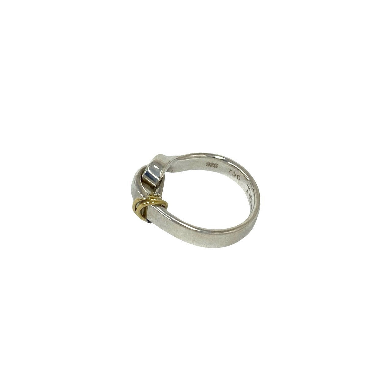 TIFFANY&Co. ティファニー (Vintage) フック&アイ ラブノット リング 指輪 8号 925 K18 750YG 4