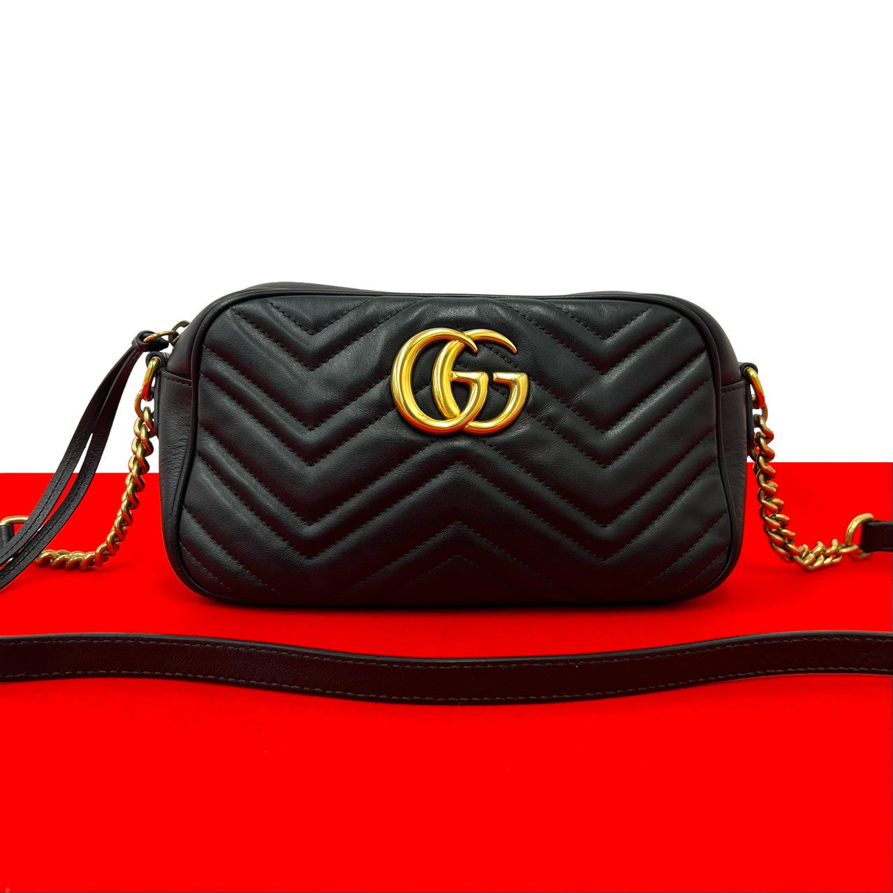 GUCCI グッチ GGマーモント ショルダーバッグ
