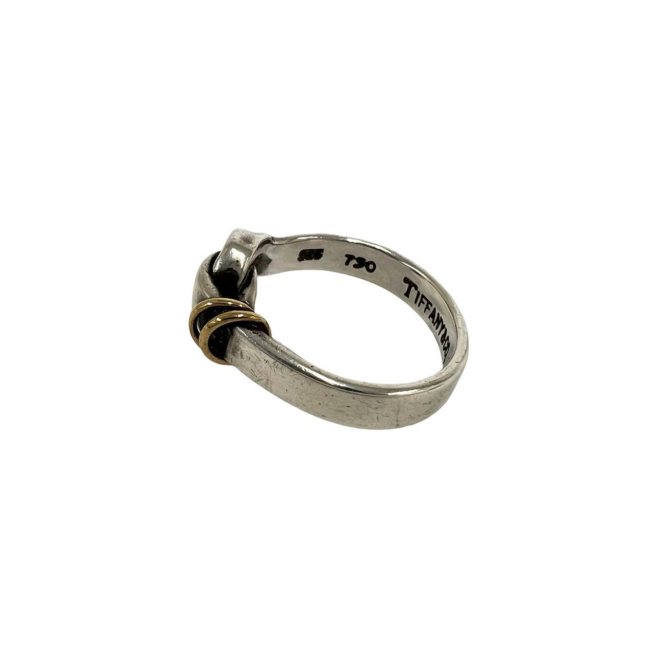 TIFFANY&Co. ティファニー (Vintage) フック&アイ ラブノット リング 指輪 12号 925 K18 750YG 4