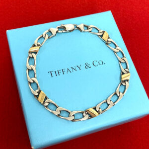 TIFFANY&Co. ティファニー (Vintage) フィガロ ブレスレット 925 K18 750YG