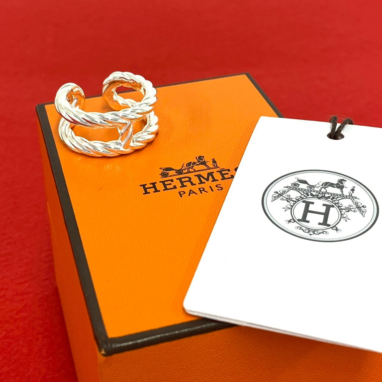 HERMES エルメス シェーヌダンクル アレア 2 リング・指輪