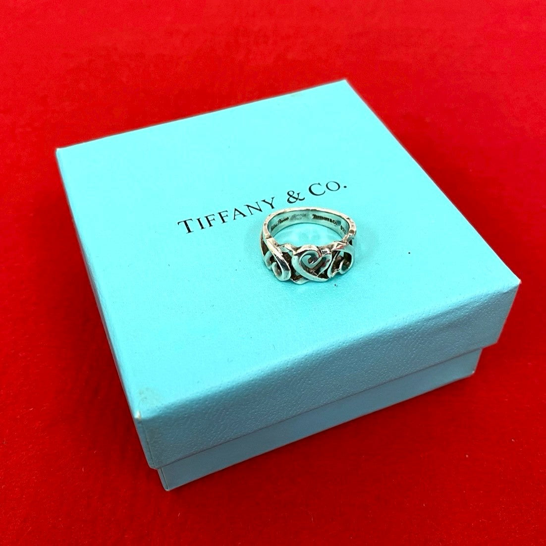 TIFFANY&Co. ティファニー トリプル ラビングハート リング 指輪