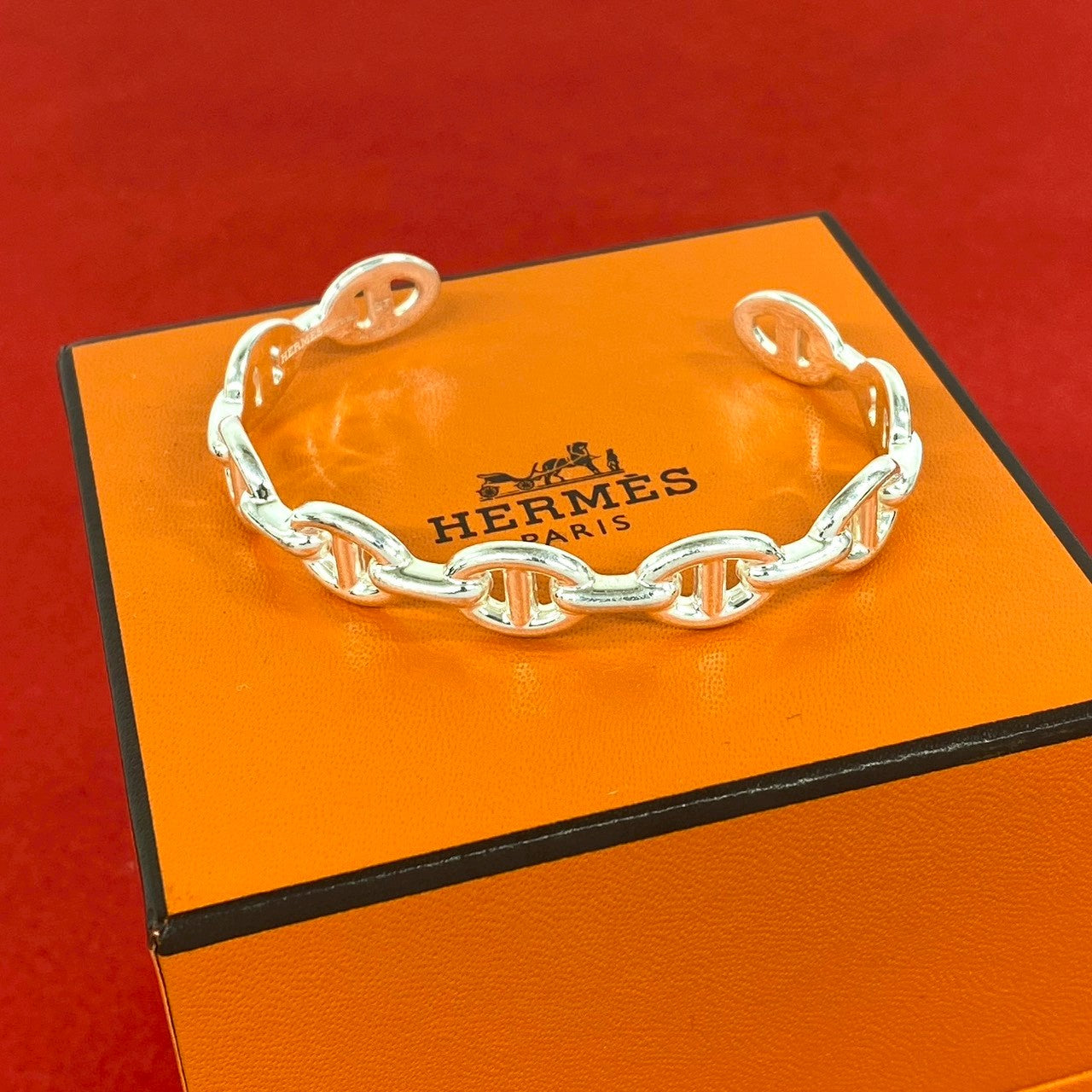 HERMES エルメス アンシェネ バングル