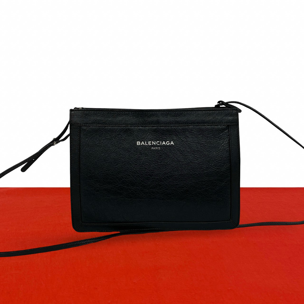 BALENCIAGA バレンシアガ ネイビーポシェット ショルダーバッグ