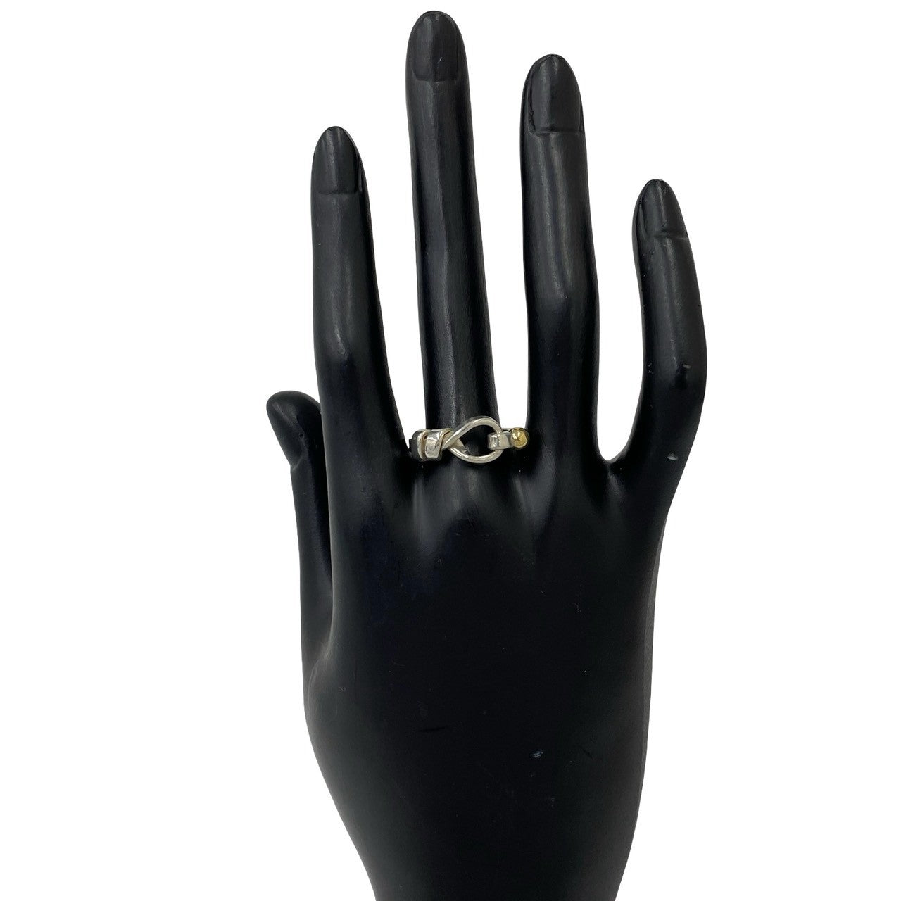 TIFFANY&Co. ティファニー (Vintage) フック&アイ ラブノット リング 指輪 925 K18 750YG 2