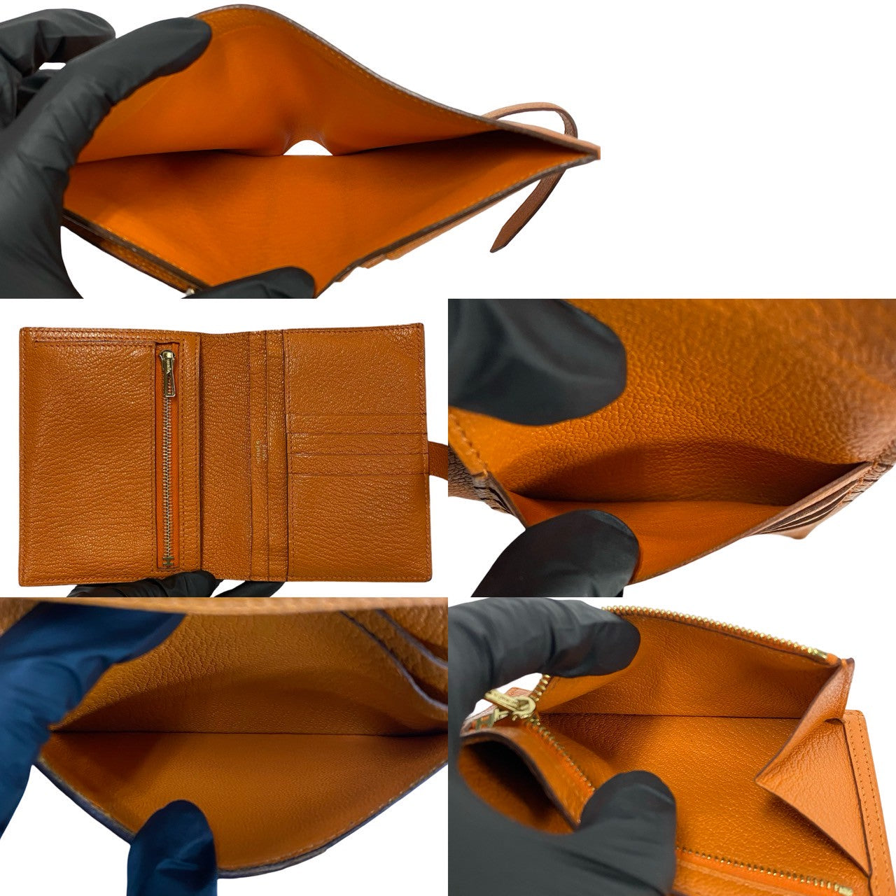 HERMES エルメス ベアン コンパクト 二つ折り財布 シェーブル 8