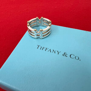 TIFFANY&Co. ティファニー ゲート リング 指輪 20号 925 K18 750 YG