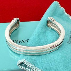 TIFFANY&Co. ティファニー (Vintage) グルーブド カフ バングル