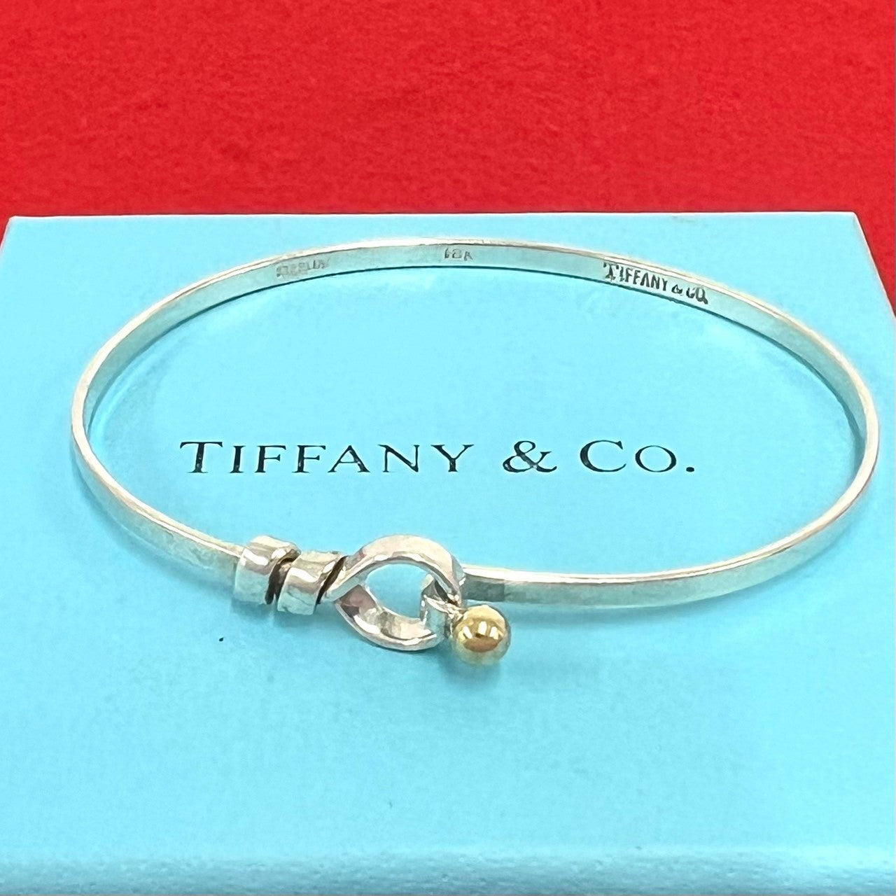 TIFFANY&Co. ティファニー (Vintage) フック&アイ バングル 925 K18 750YG