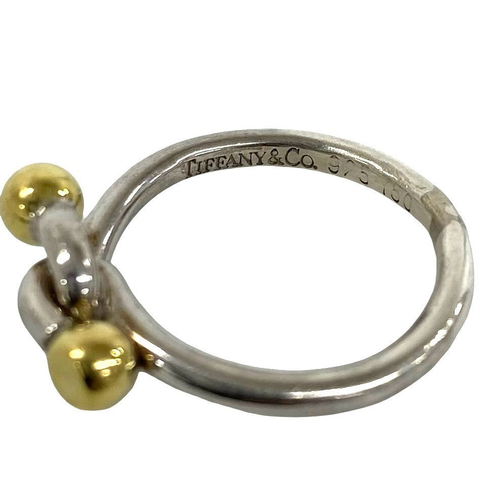 TIFFANY&Co. ティファニー (Vintage) フック&アイ リング 指輪 8号 925 K18 750YG 3