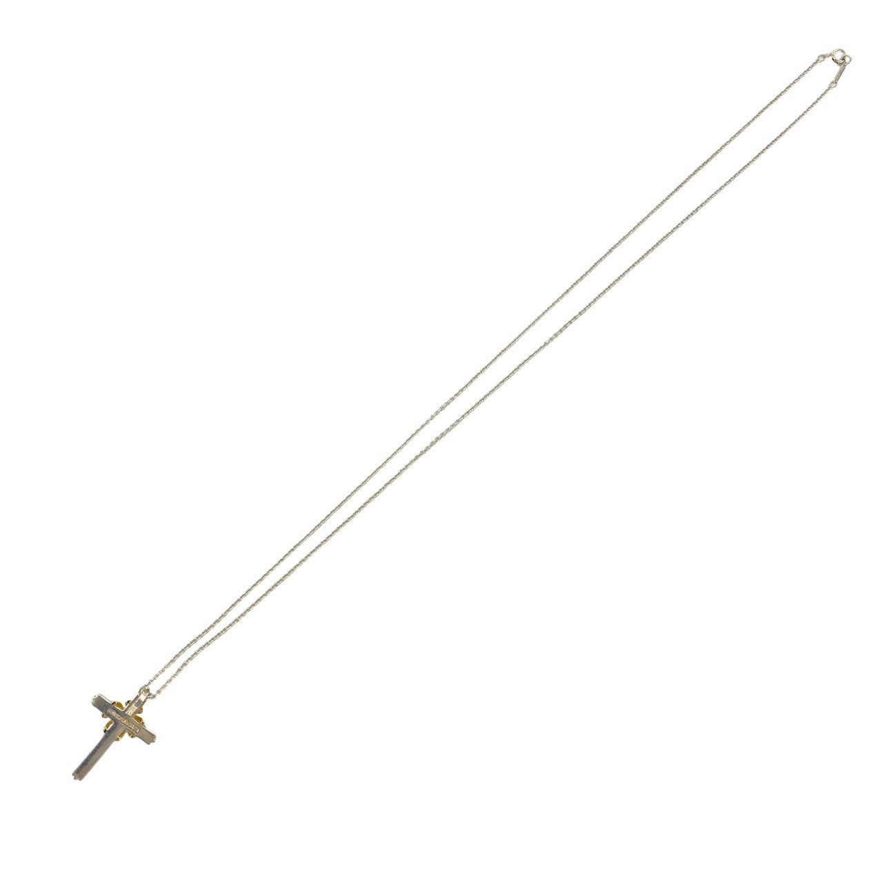 TIFFANY&Co. ティファニー (Vintage) シグネチャー クロス ネックレス 925 K18 750YG 6