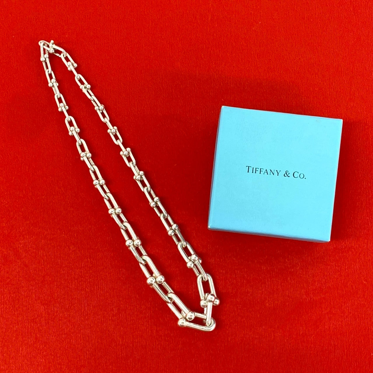 TIFFANY&Co. ティファニー ハードウェア グラジュエイテッド リンク ネックレス