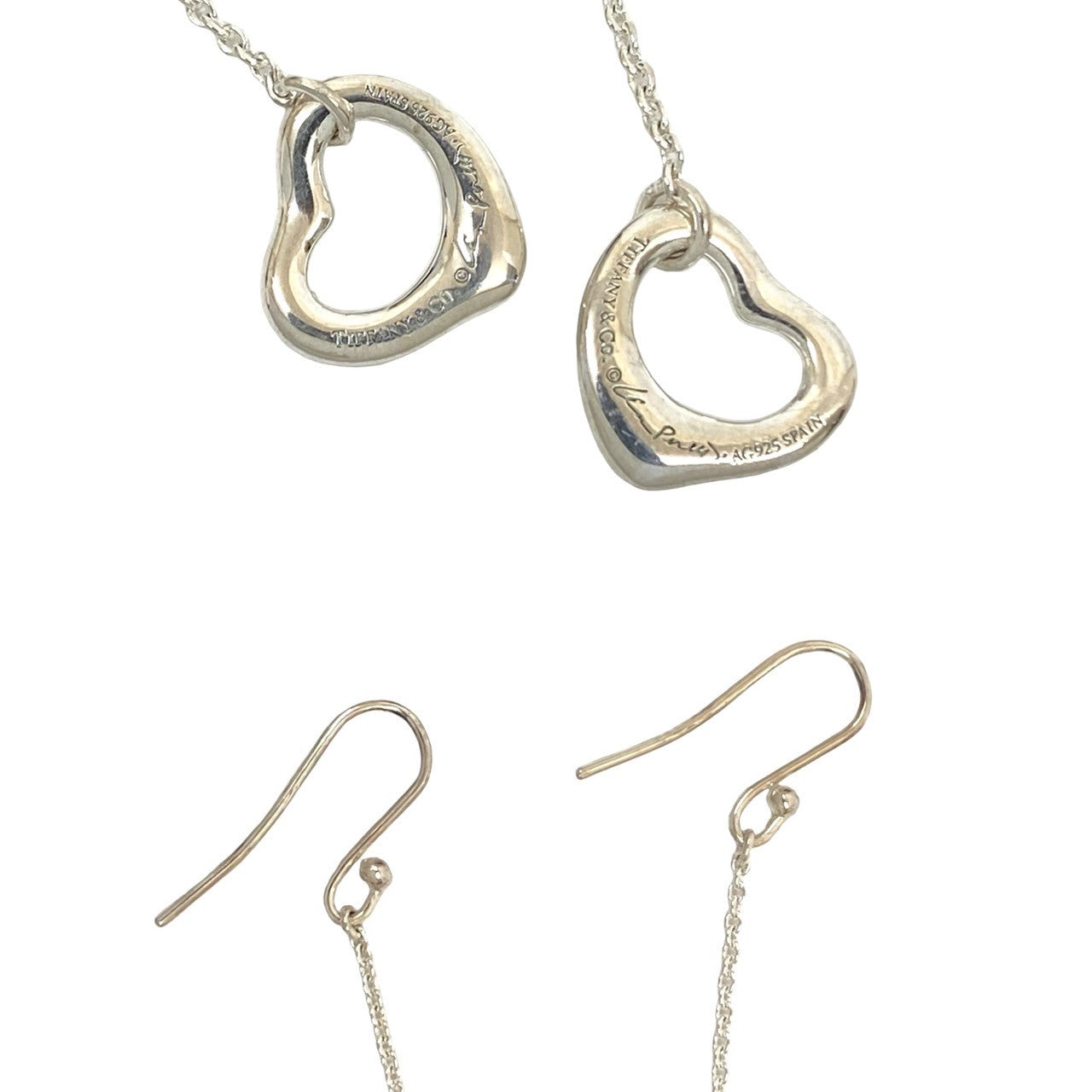 TIFFANY&Co. ティファニー オープンハート ドロップ ピアス 2