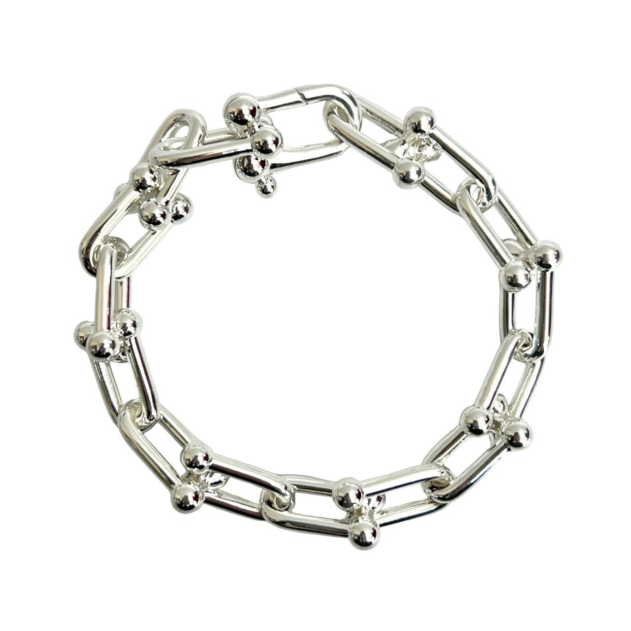 TIFFANY&Co. ティファニー ハードウェア ラージリンク ブレスレット 4