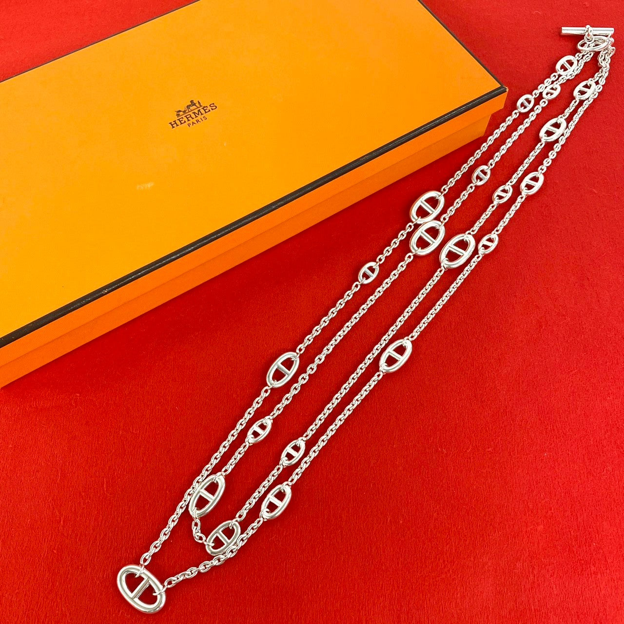 HERMES エルメス ファランドール ネックレス