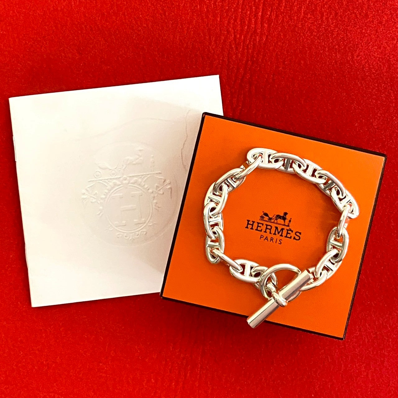 HERMES エルメス シェーヌダンクル MM 16コマ ブレスレット