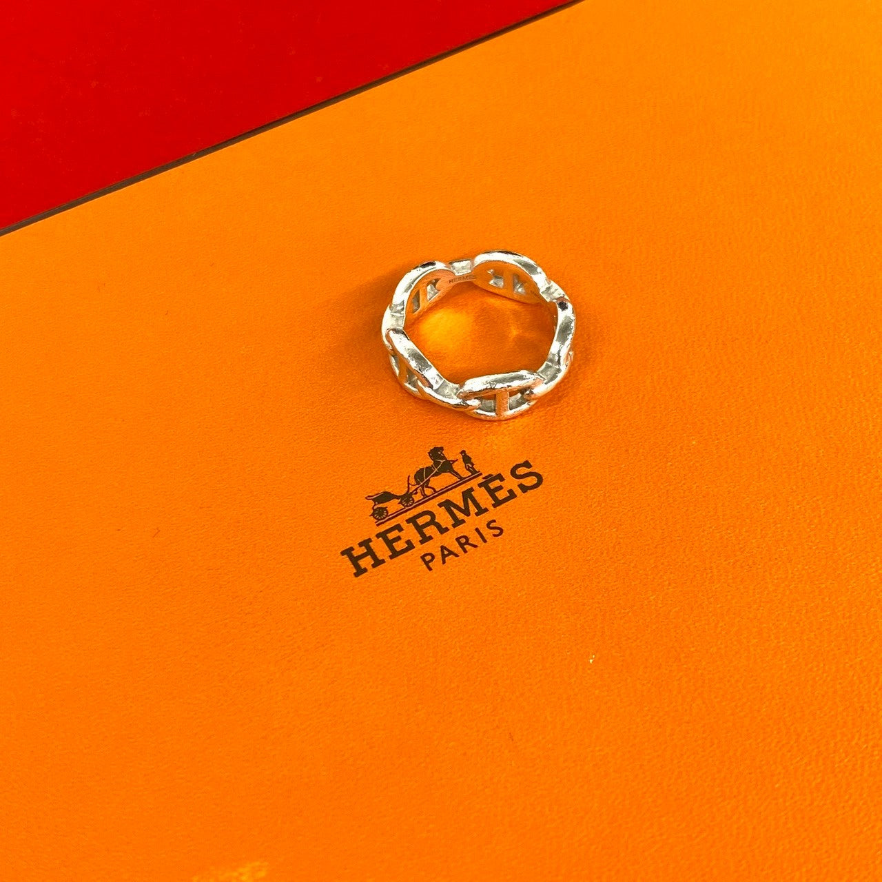 HERMES エルメス シェーヌダンクル アンシェネ PM リング 指輪