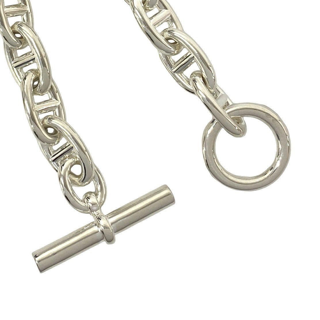 HERMES エルメス シェーヌダンクル TGM 11コマ ブレスレット 925 4