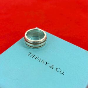 TIFFANY&Co. ティファニー (Vintage) グルーヴド ダブルライン リング 指輪