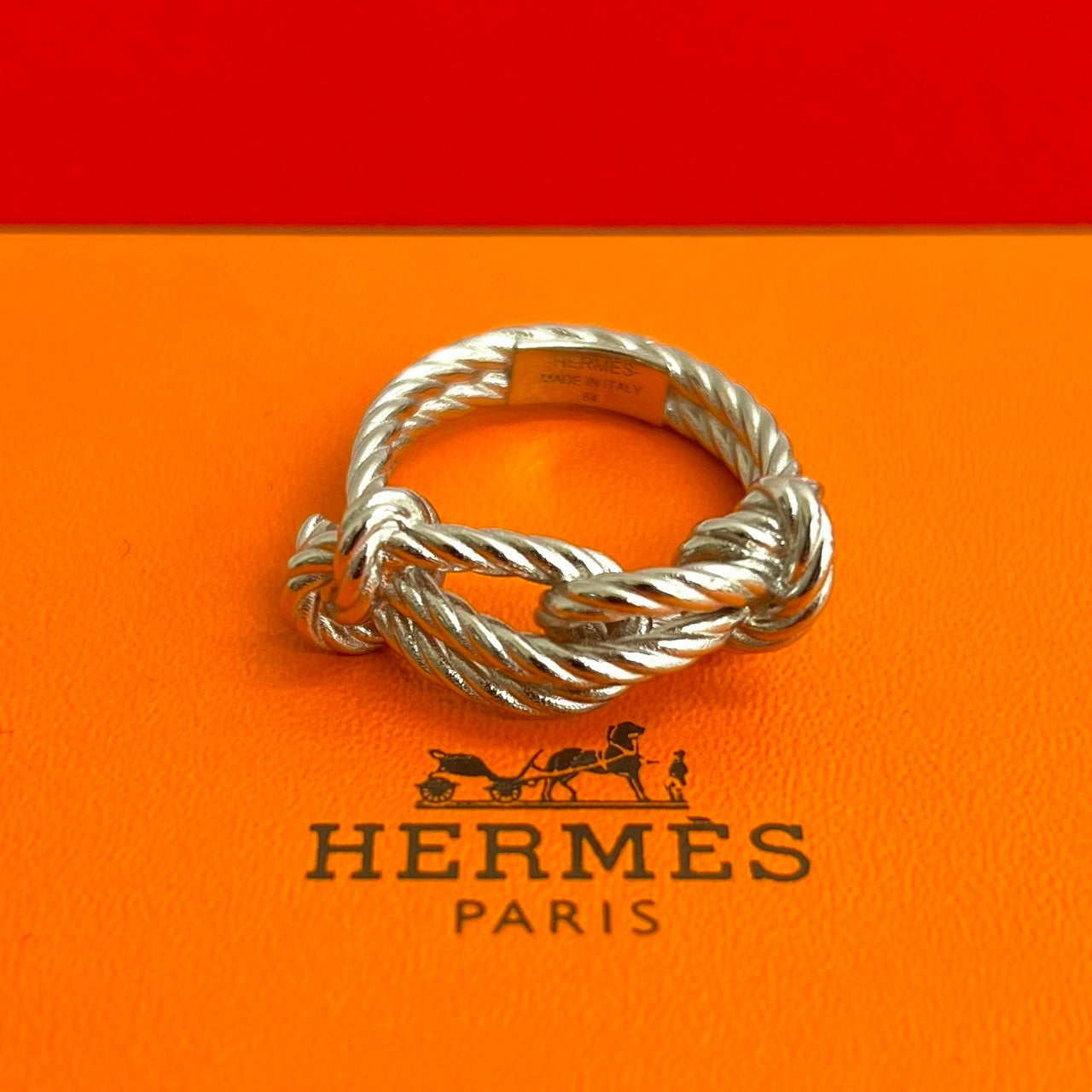 HERMES エルメス コルタージュ ロープリング 64 指輪