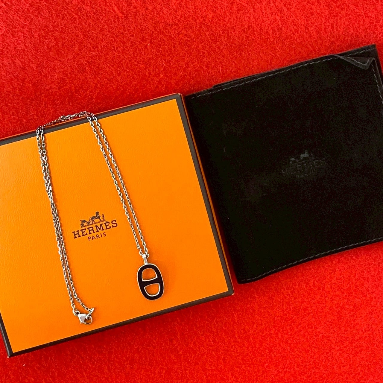 HERMES イリアード シェーヌダンクル ネックレス