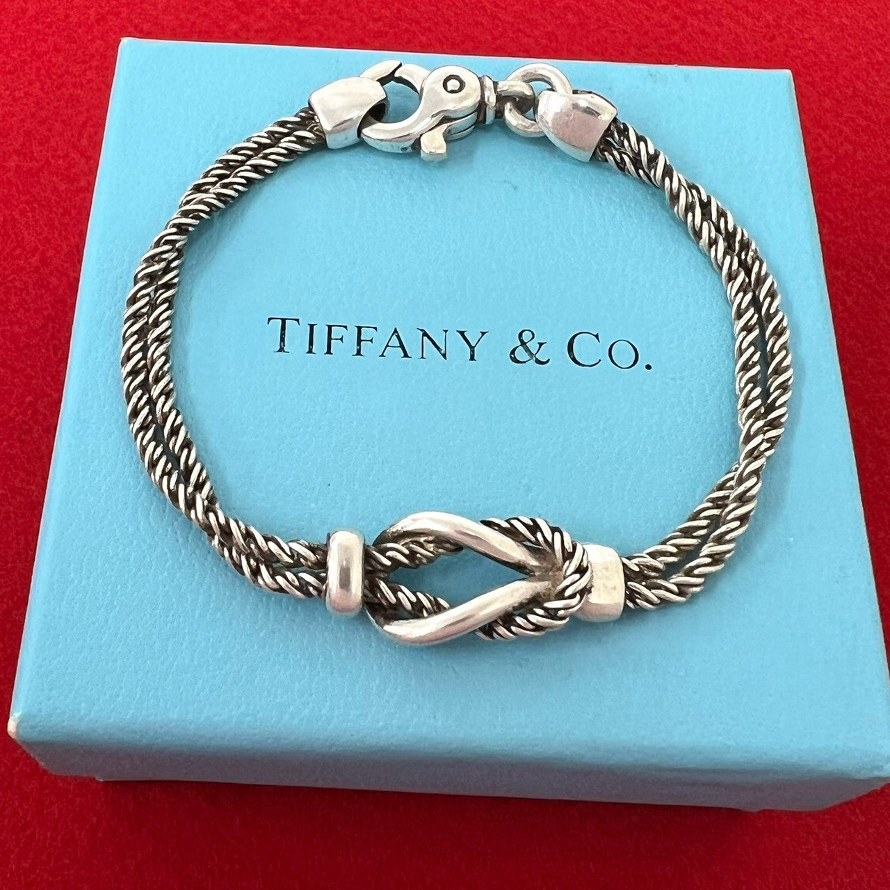 TIFFANY&Co. ティファニー (Vintage) ダブルロープ センターノット ブレスレット