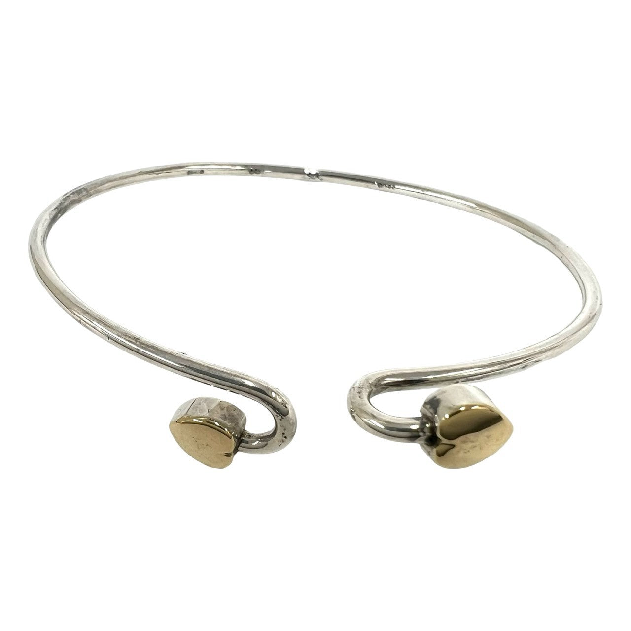 TIFFANY&Co. ティファニー (Vintage) ソリッド ダブルハート ブレスレット 7