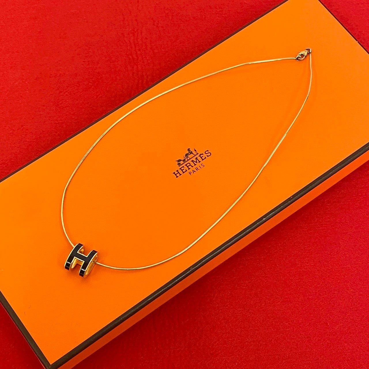 HERMES エルメス ポップアッシュ H ネックレス