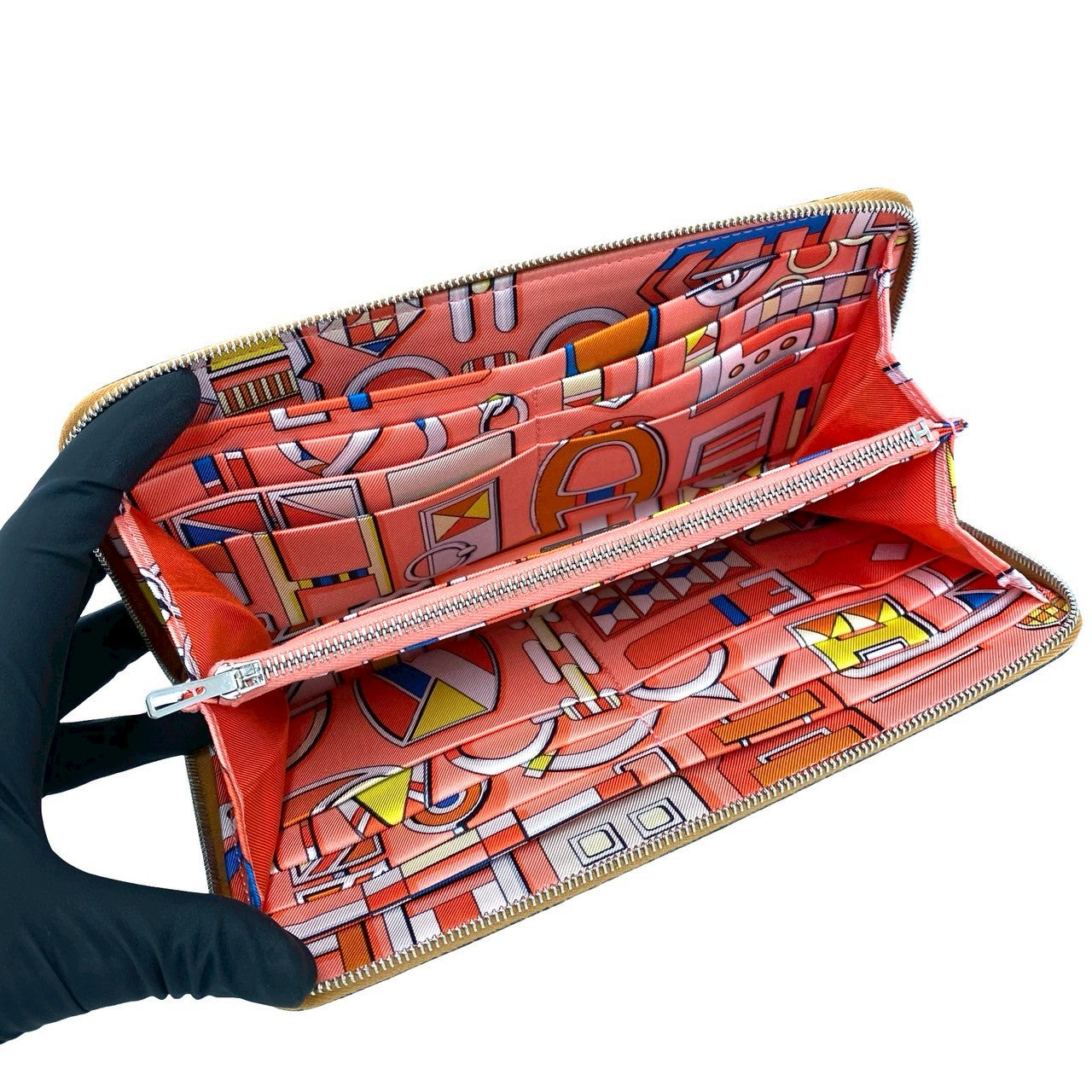 HERMES エルメス アザップ ロング シルクイン 長財布 ヴォーエプソン 7