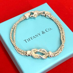 TIFFANY&Co. ティファニー センターノット ダブルロープ チェーン ブレスレット