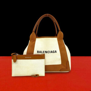 BALENCIAGA バレンシアガ ネイビーカバス ハンドバッグ