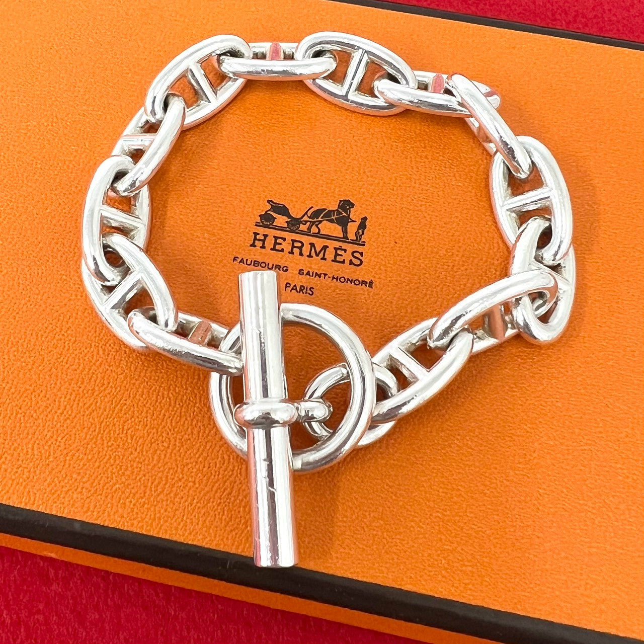 HERMES エルメス シェーヌダンクル GM 13コマ ブレスレット