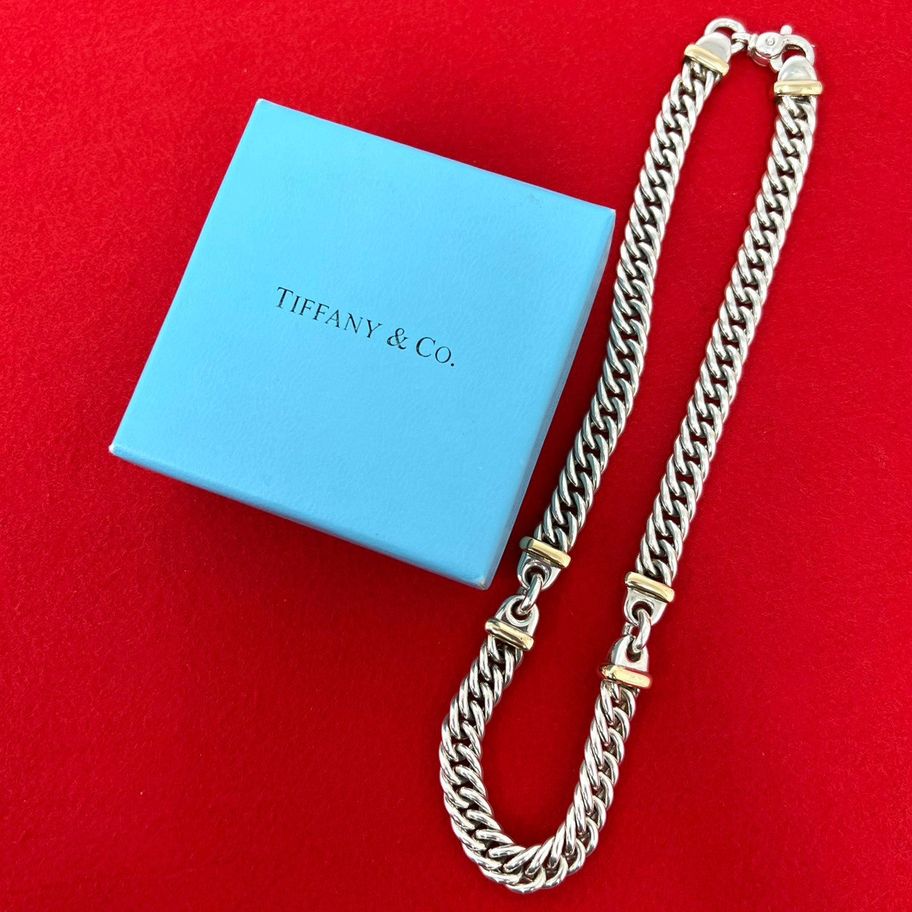 TIFFANY&Co. ティファニー (Vintage) ロープチェーン ネックレス 925 K18 750YG