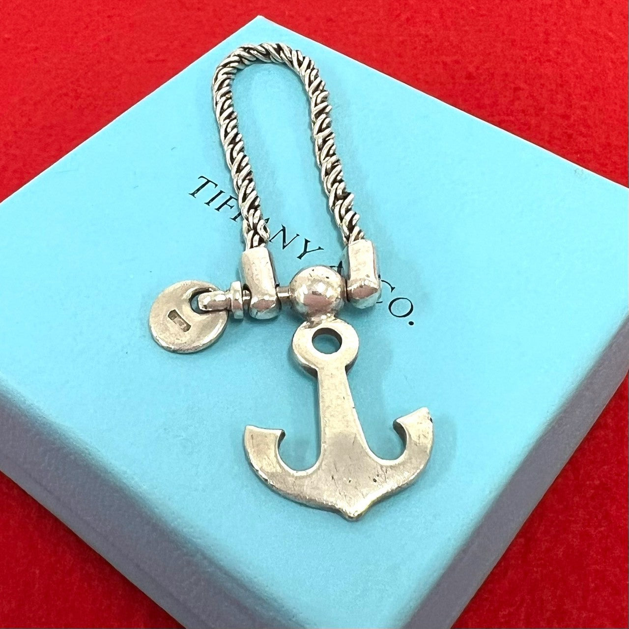 TIFFANY&Co. ティファニー (Vintage) アンカー モチーフ キーリング