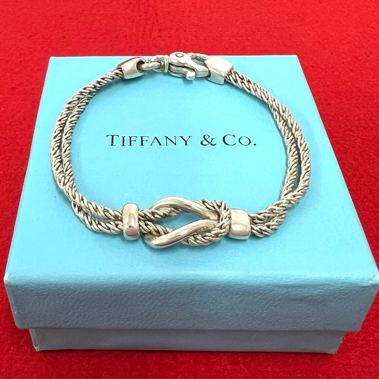 TIFFANY&Co. ティファニー (Vintage) センターノット ダブルロープ ブレスレット
