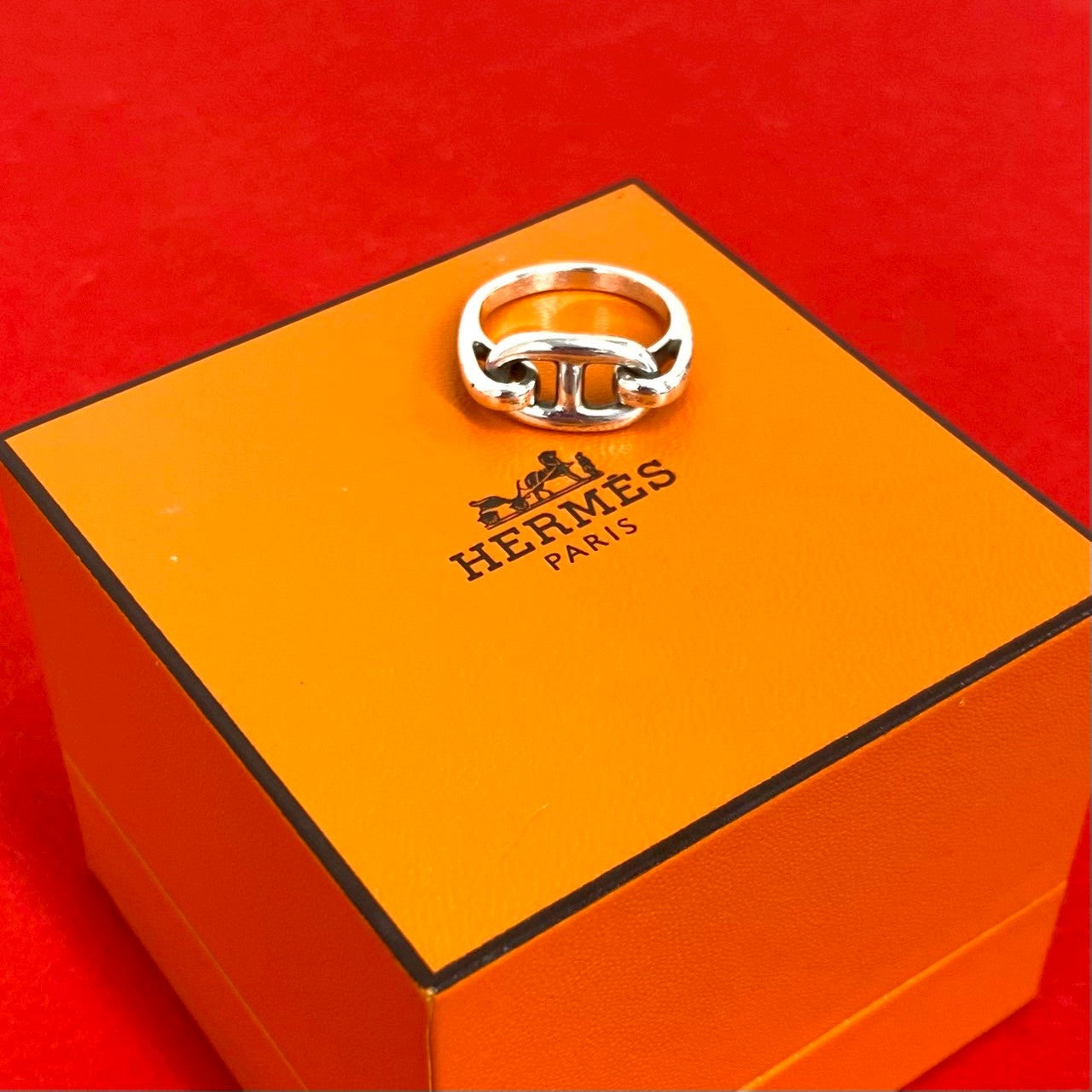 HERMES エルメス シェーヌダンクル リング 指輪