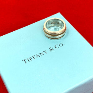 TIFFANY&Co. ティファニー (Vintage) グルーブド ダブルライン リング 指輪