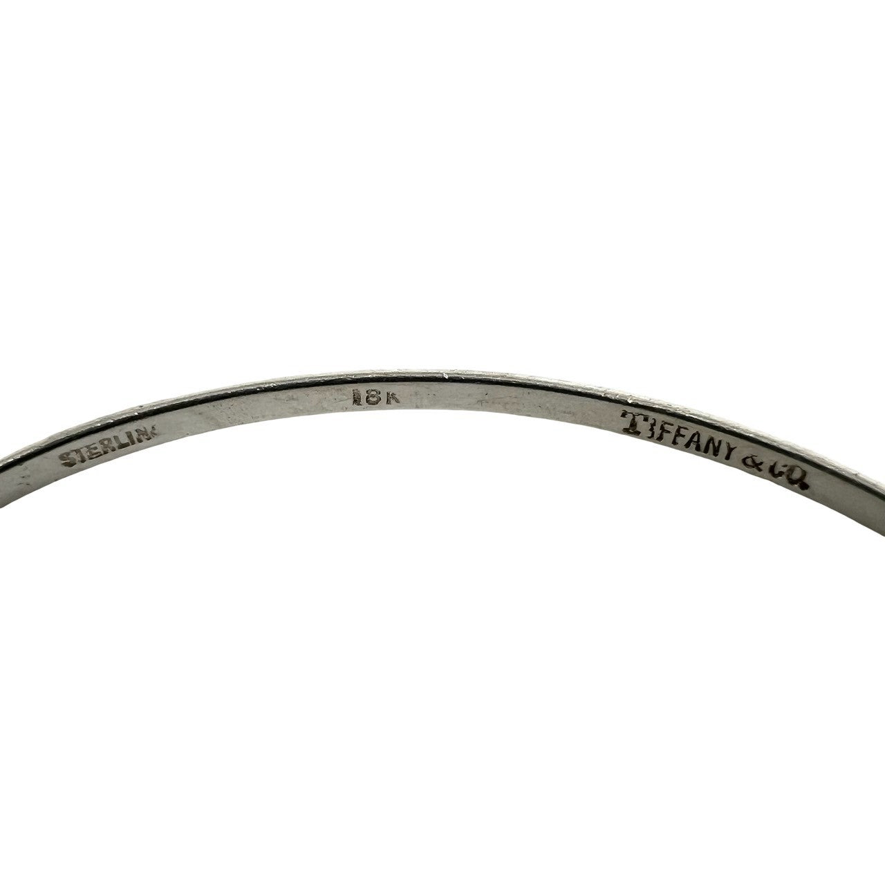 TIFFANY&Co. ティファニー (Vintage) フック&アイ バングル 925 K18 750YG 2