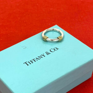 TIFFANY&Co. ティファニー (Vintage) バンドウィズ 2ワイヤー リング 指輪 925 K18 750 YG